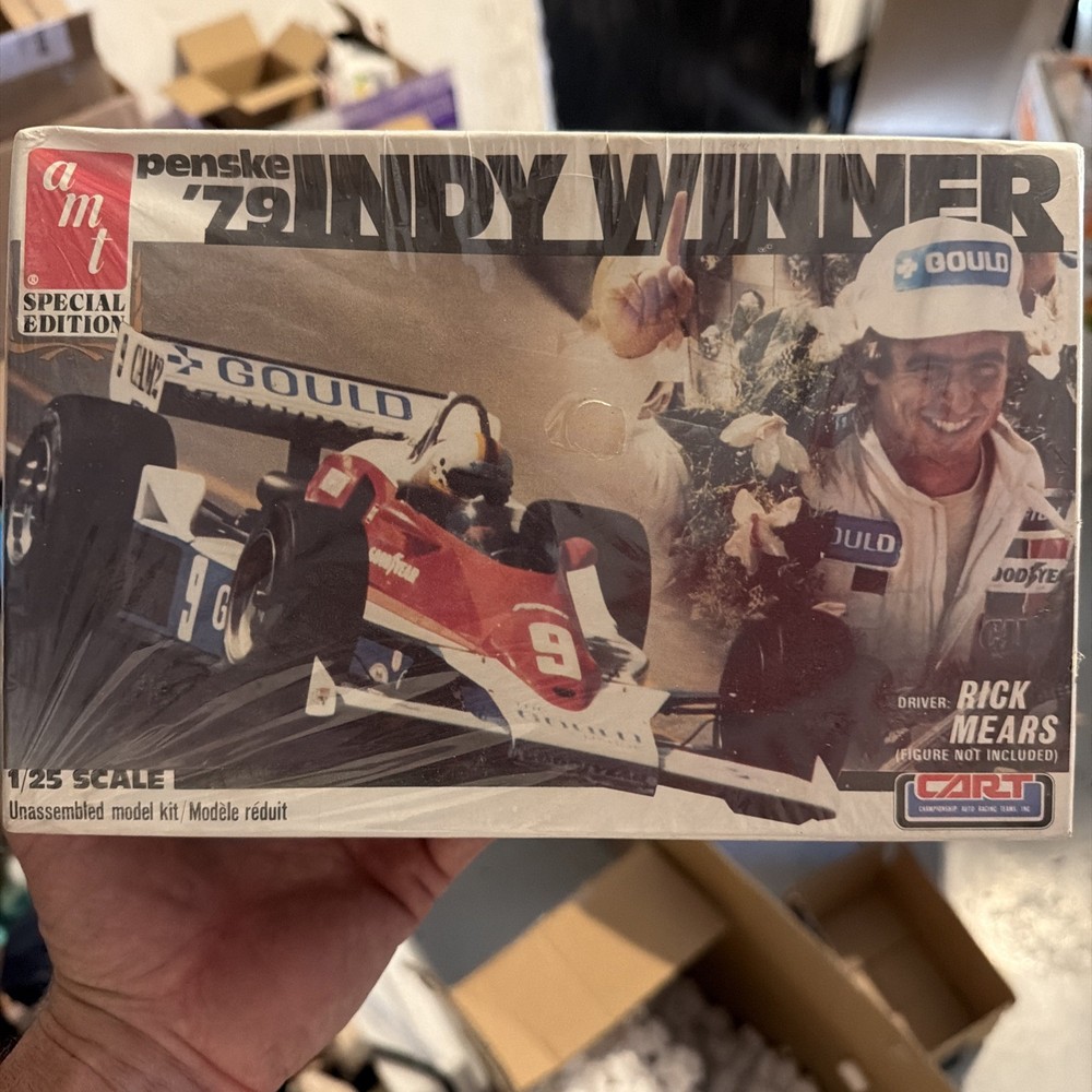 AMT🏁Penske🏁1979 🏁Indy🏁 Winner Rick Mears 1/25 Model Factory Sealed Vintage