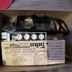 Vintage 1/25 MPC KNIGHT 2000 FROM TV SHOW “KNIGHT RIDER” SEALED New Bags 1983