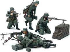 TAMIYA 1/35 No.386 GERMAN MACHINE GUN TEAM (MID-WWII) Model Kit 35386