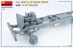 Miniart 1/35 American K-51 Radio Truck/K-52 Trailer Interior Kit Plastic Model M