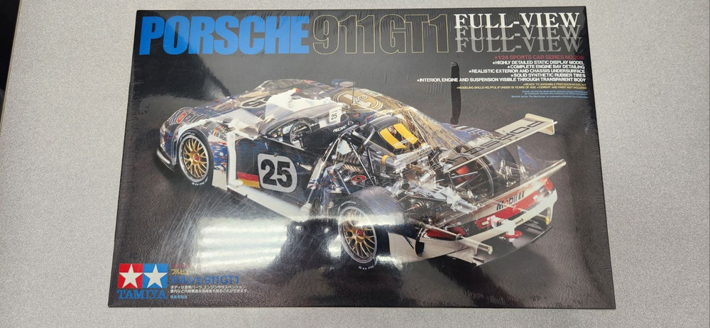 PORSCHE 911 GT1 Full-View 1:24 Model Kit No. 208 Tamiya Japan (SEALED BOX)