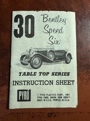 Pyro BENTLEY COMPETITION SPEED SIX Car Model Kit 1/32 Scale Table Top Series