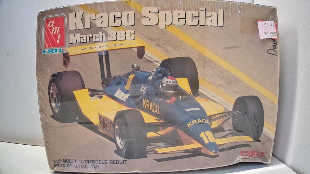 Amt 6713 Kraco Special March 88c Cosworth Indy Car 1/25 Model Kit FACTORY SEALED