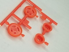Orange Blossom Special FRONT INNER RIMS & BRAKE DRUMS for AMT 1:25 Model Kit