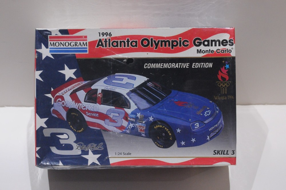 MONOGRAM 1996 MONTE CARLO ATLANTA OLYMPIC GAMES SCALE 1:24 MODEL KIT NEW 85-2483