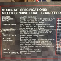 Amt 1/25🍻Miller Genuine Draft🍻Grand Prix🏁NASCAR🏁Model Kit Factory Sealed