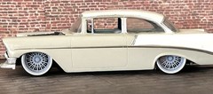 Resin 22 In. “Amer.Racing Windsor” Wheels, W/One In. Whitewalls,1/24 1/25 Scale