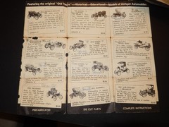 Vintage Premier “Old Time Autos’ Plastic Model kit Ford Model T, Packard, Stanle