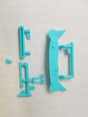 1957 Corvette FIREWALL PEDALS STEERING BOX MASTER CYL from AMT 1:25 Model Kit 57