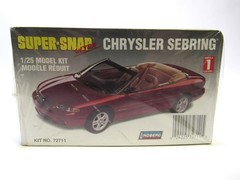 LINDBERG Super-Snap Ultra Chrysler Sebring 1/25 Model Kit No. 72711 NEW/SEALED