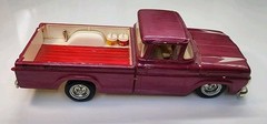 Vintage AMT Pink 1960 Ford F-100 Pickup Truck 1/25 Plastic Model Built/Custom