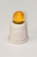 1:25 scale model resin amber beacon with siren skirt utility construction light