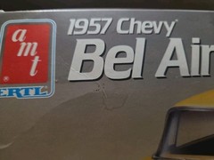 CHEVY BEL AIR SPORT COUPE 1957 Model 1/25 AMT ERTL CUSTOM KIT SEALED 1990 New