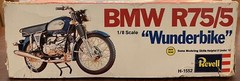 SUPER RARE(1973)-REVELL|BMW R75/5|WUNDERBIKE|1:8 Motorcycle Kit#1552|UNBUILT!!!