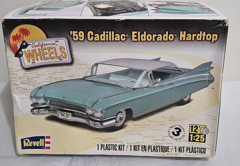 1:25 Revell ’59 Cadillac Eldorado Hardtop California Wheels Kit