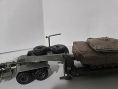1-72 Ukraine Kraz 260 Tank Hauler With MIA2 Abrams Tank Built New Sweet