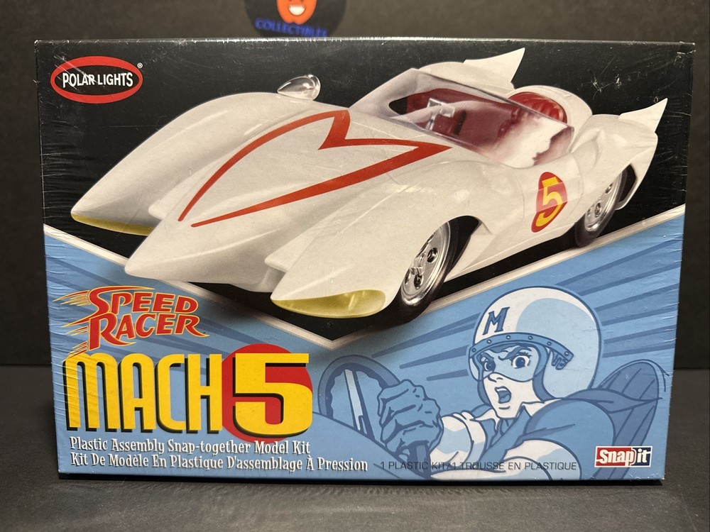 Speed Racer – Polar Lights – Mach V Racer Car Snap Model Kit 1/25 Scale ~ New