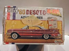 VINTAGE FACTORY SEALED 1960 DESOTO ADVENTURER KIT 1/25 Jo-Han / BEST ON EBAY