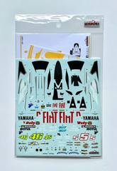 SK Decals 1:12 Scale Fiat Yamaha YZR-M1 Moto GP 2007 Decal Sheet #SK12001 Rossi