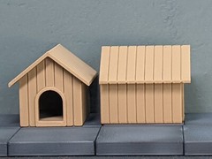 1/24 1/25 Scale Large Dog House – Diorama Accessory (G Scale, set of 2)