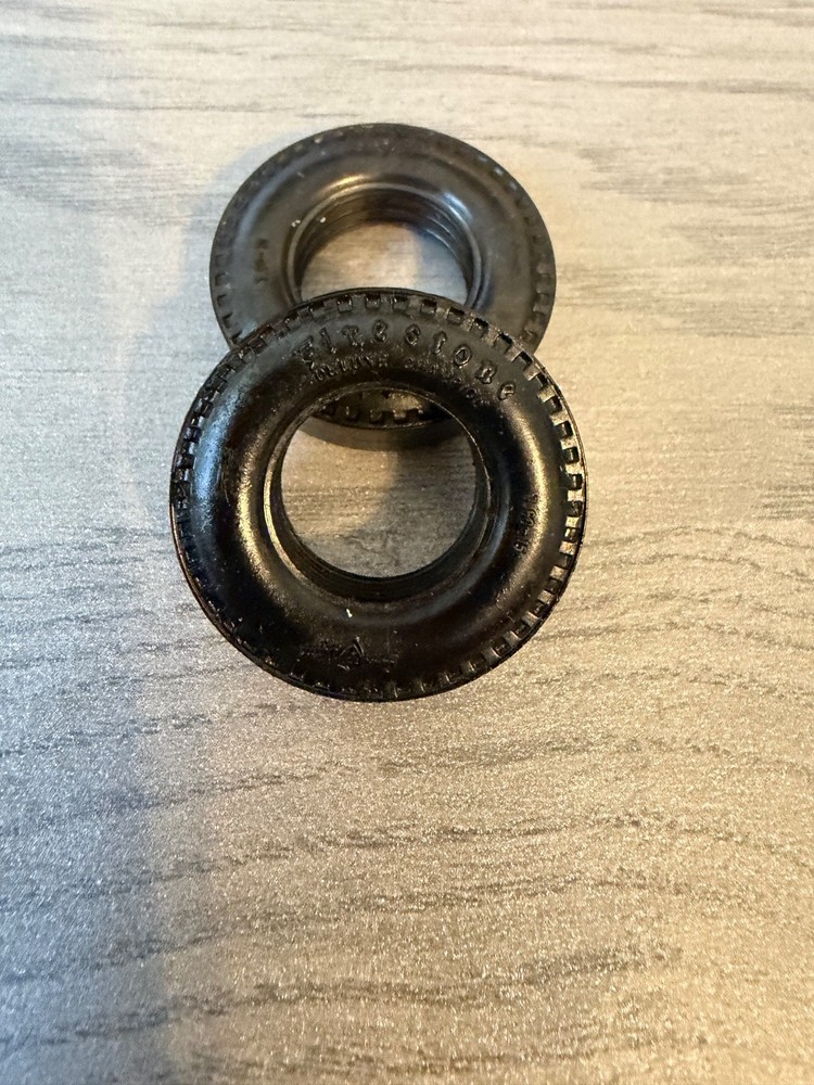 VINTAGE AMT 1960’S ISSUE FIRESTONE SLICKS TIRES SET OF 2 1/25TH SCALE