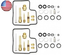 2 Set Carburetor carb Rebuild Repair Kit Compatible with 1996-2007 HONDA