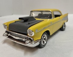 VTG CUSTOM 1957 CHEVY BEL AIR GASSER 1/25TH SCALE HOT ROD – MANUFACTURER MMI
