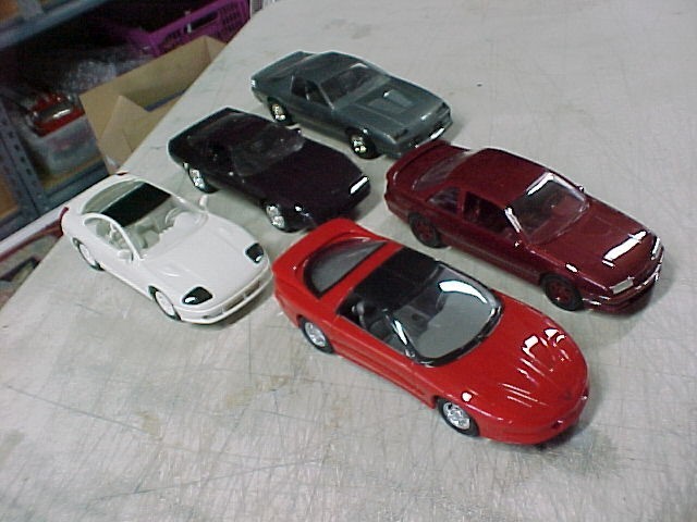 Dealer Promo Model Cars – ’93 Firebird – ’88 Camaro – ’93 Corvette – ’92 Dodge
