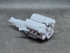Shelby GT350 5.2L Mustang Voodoo model engine resin 3D printed 1:24-1:8 scale