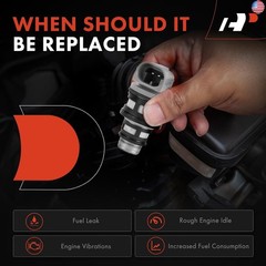 A-Premium Set of 4 Fuel Injectors Compatible with Chevrolet Beretta, Cavalier,