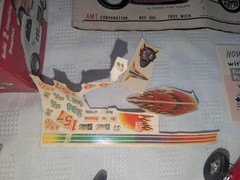 AMT ORIGINAL VINTAGE RARE DOUBLE 3 IN 1 DRAGSTER KIT TROPHY SERIES T-161 AS IS