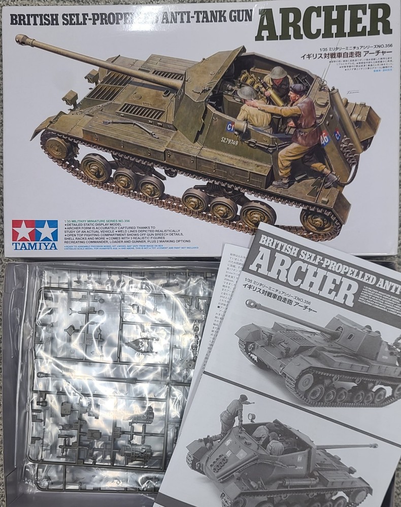 Parts Sealed Tamiya 35356 1/35 Scale British Self-Propelled 17-pdr Archer – 2017