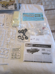 REVELL 57 FORD GASSER JUNKYARD MODEL KIT WITH RESIN BODY LOT #806