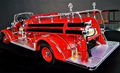 Fire Engine Truck Ford Built 1 Metal Model Vintage 1940 T 24 Pickup Car 16 A 25