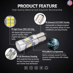 ANTLINE Extremely Bright 1157 1157A 2057 2357 7528 2057A BAY15D 21-SMD 2835
