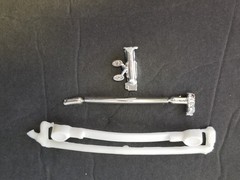 1950 Ford Convertible CUSTOM REAR BUMPER from AMT 1:25 Model Kit 50