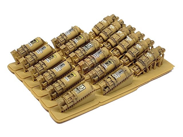 MJ Miniatures 1/35 German Fire Extinguishers for AFVs (18pcs w/Decals) MJEZ35029