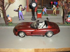 NICE Vintage 1/24 1/25 Detailed Dodge Viper RT-10 Sport Car Red w White interior