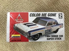 Lindberg ‘Color Me Gone’ 1964 Dodge 330 Super Sport 1:25 FACTORY SEALED 72156