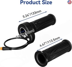 3 Pin Ebike Throttle Full Twist Male Compatible with Electric Bike Scooter