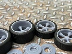 1/24 Scale: Resin 21/20 Scale Inch “Boyd’s Junkyard Dog” Model Wheels. 1/25;3D