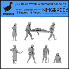 NUMODEL NMGER006 | 1/72 Resin WWII German Wehrmacht Soldier Scene Kit “Sani!” 8p
