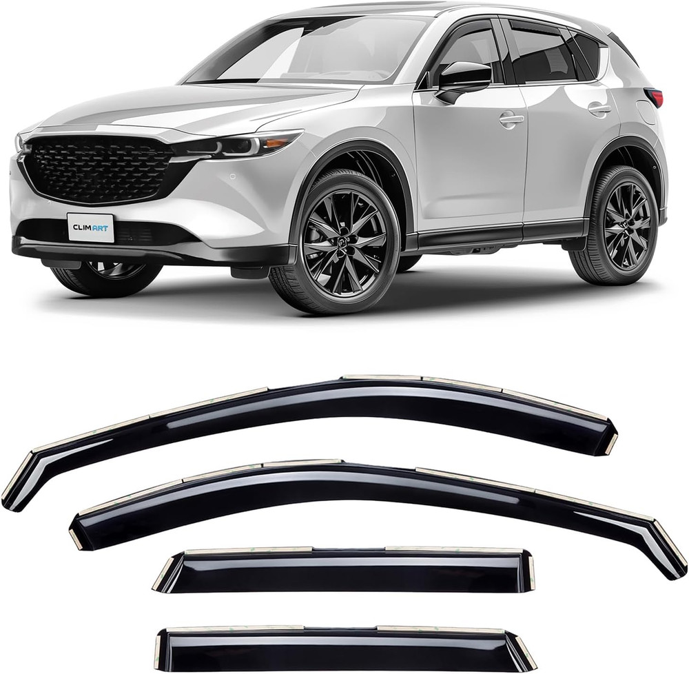 In-Channel Incredibly Durable Rain Guards for Mazda CX-5 2017-2026, Original Win