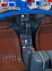 Blade Runner Spinner 1/24 built & painted weathered with custom display stand