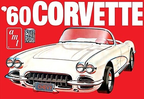 AMT 1960 Chevrolet Corvette – Plastic Model Car – 1/25 Scale – #1374