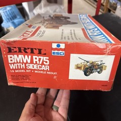 1/9 Esci BMW R75 Motorcycle w/ Sidecar #7001 Complete w/ Decals & Sealed Bags
