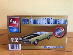 AMT 1/25 1969 Plymouth GTX Convertible, F/S!