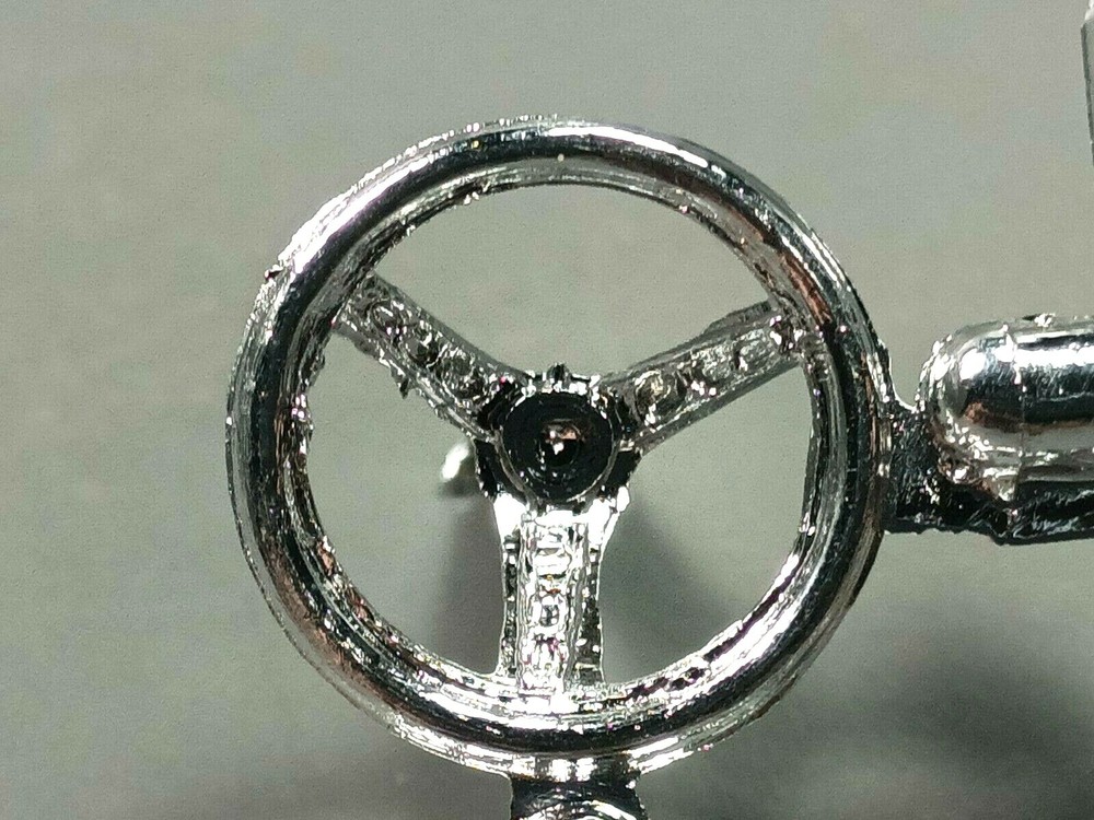 🌟 Chrome Steering Wheel 1972 Chevy 1:25 Scale 1000s Model Car Parts 4 Sale MPC