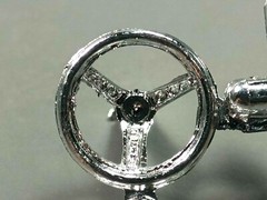 🌟 Chrome Steering Wheel 1972 Chevy 1:25 Scale 1000s Model Car Parts 4 Sale MPC