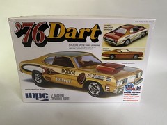 MPC 1976 Dodge Dart Street Stock Or Drag Retro Deluxe Model Kit Sealed Box